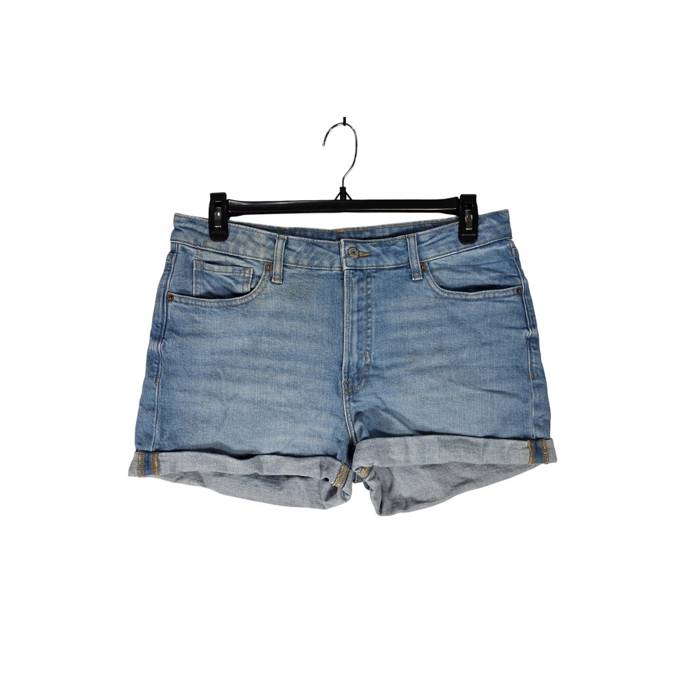 Old Navy Shorts Womens 14 O.G. Straight Light Blue High Rise Stretch EUC